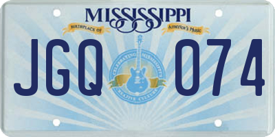 MS license plate JGQ074