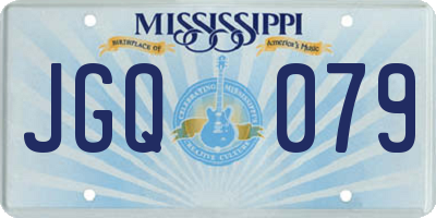 MS license plate JGQ079