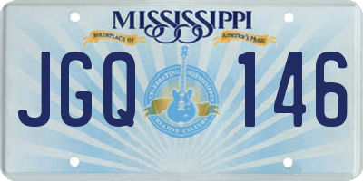 MS license plate JGQ146