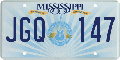 MS license plate JGQ147