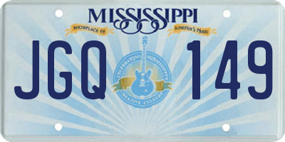 MS license plate JGQ149