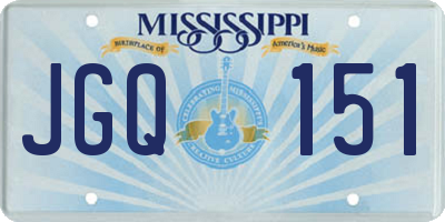 MS license plate JGQ151