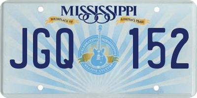 MS license plate JGQ152