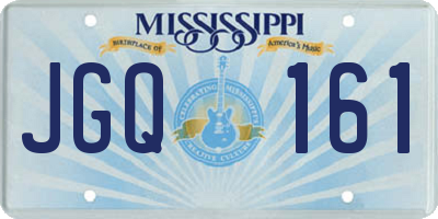 MS license plate JGQ161