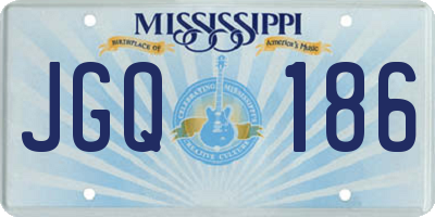 MS license plate JGQ186