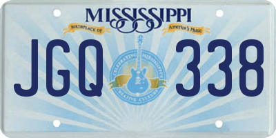 MS license plate JGQ338