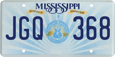 MS license plate JGQ368