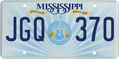 MS license plate JGQ370