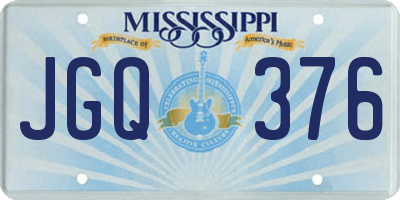 MS license plate JGQ376