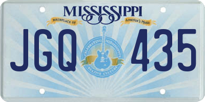 MS license plate JGQ435