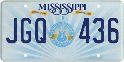 MS license plate JGQ436
