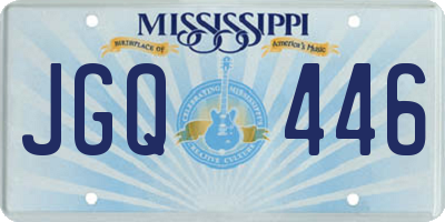 MS license plate JGQ446