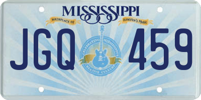 MS license plate JGQ459