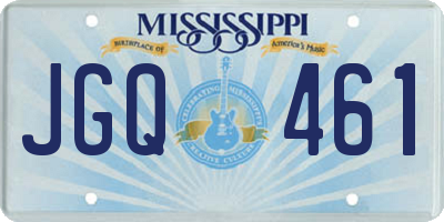 MS license plate JGQ461