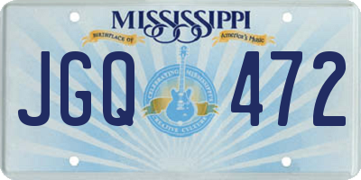MS license plate JGQ472