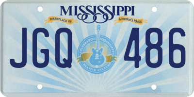 MS license plate JGQ486