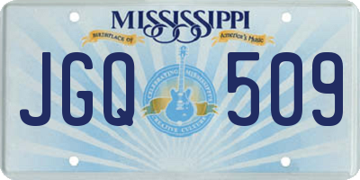 MS license plate JGQ509