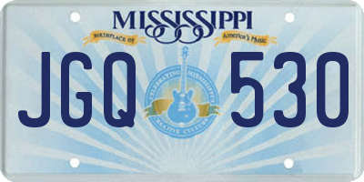 MS license plate JGQ530