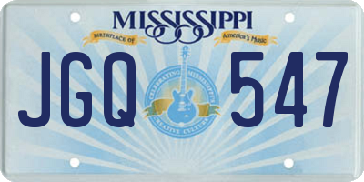 MS license plate JGQ547