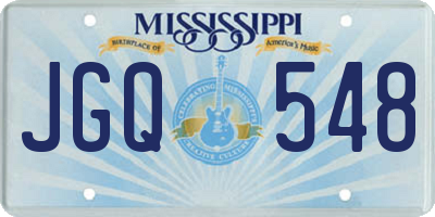 MS license plate JGQ548
