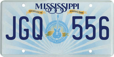 MS license plate JGQ556
