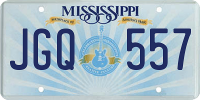 MS license plate JGQ557