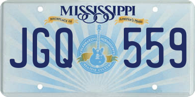 MS license plate JGQ559