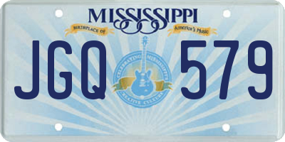MS license plate JGQ579