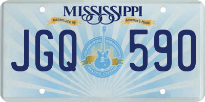 MS license plate JGQ590
