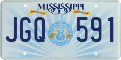 MS license plate JGQ591