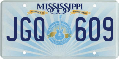 MS license plate JGQ609