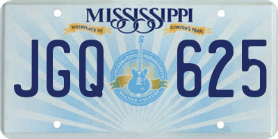 MS license plate JGQ625