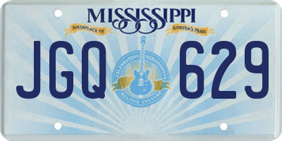 MS license plate JGQ629