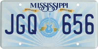 MS license plate JGQ656