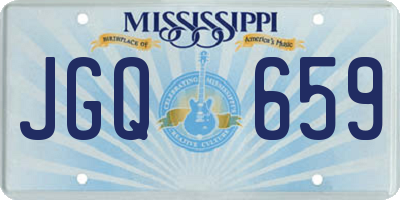 MS license plate JGQ659