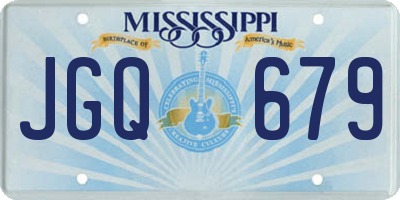 MS license plate JGQ679