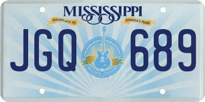 MS license plate JGQ689