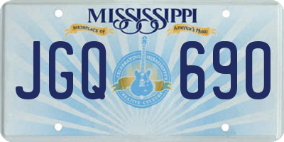 MS license plate JGQ690
