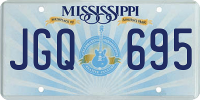 MS license plate JGQ695