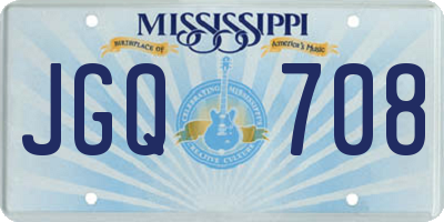 MS license plate JGQ708