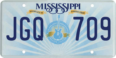 MS license plate JGQ709