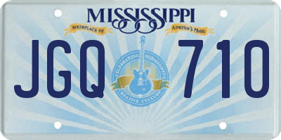 MS license plate JGQ710