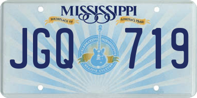 MS license plate JGQ719