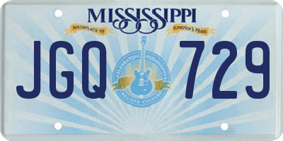MS license plate JGQ729