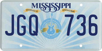 MS license plate JGQ736
