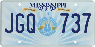 MS license plate JGQ737