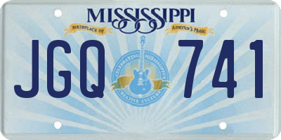 MS license plate JGQ741