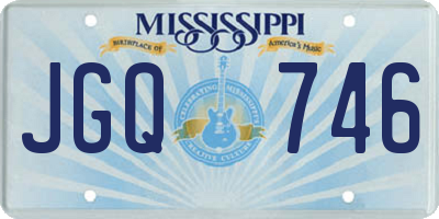 MS license plate JGQ746