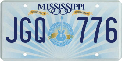 MS license plate JGQ776