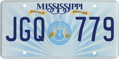 MS license plate JGQ779